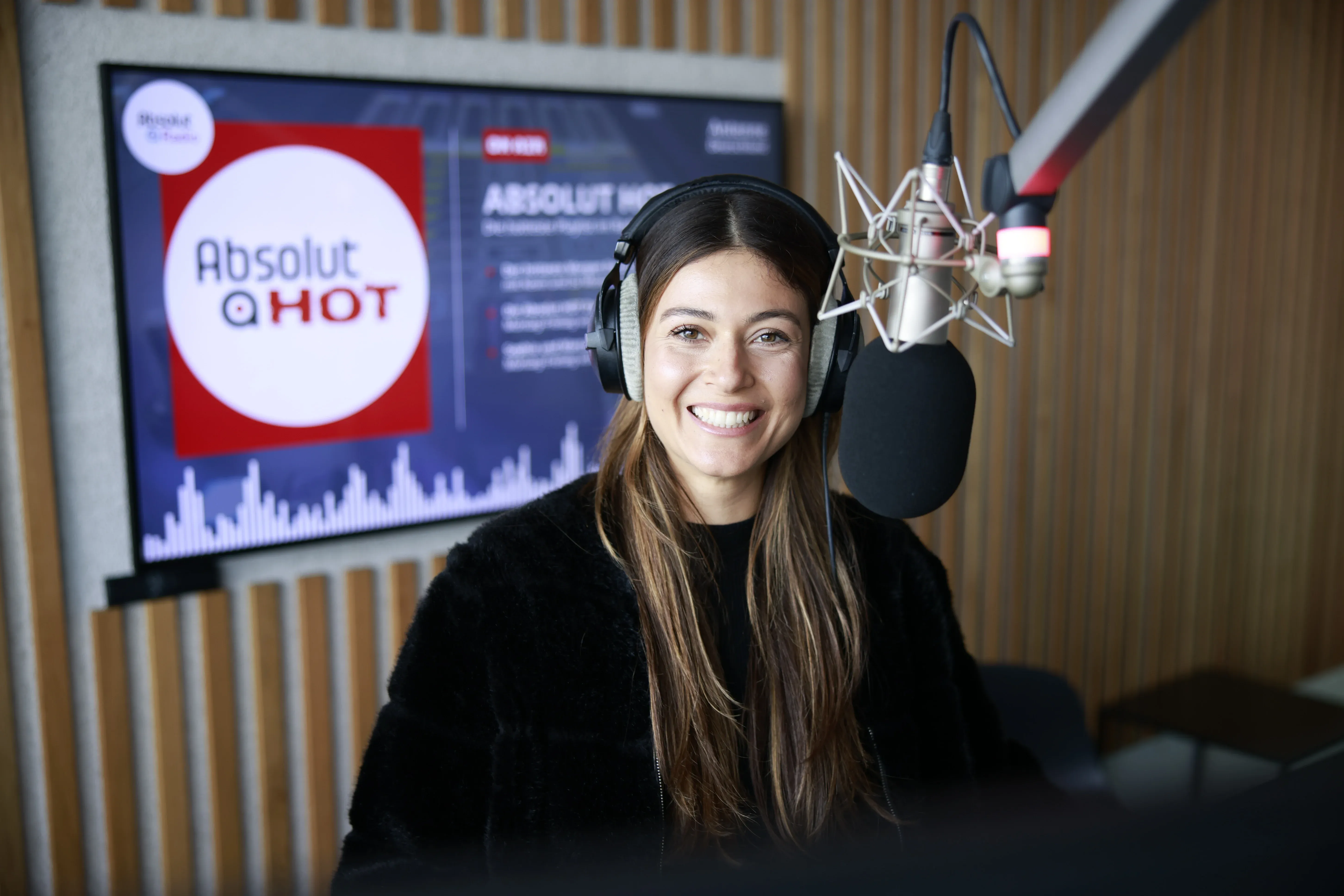 Moderatorin Sophia im Studio